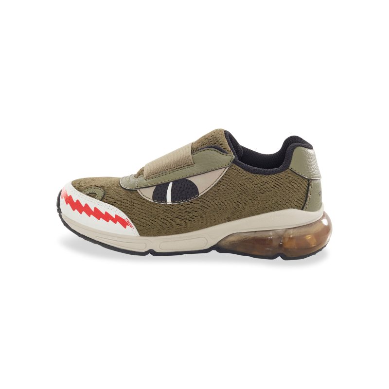 made2play lightup monster sneaker bigkid olive 8