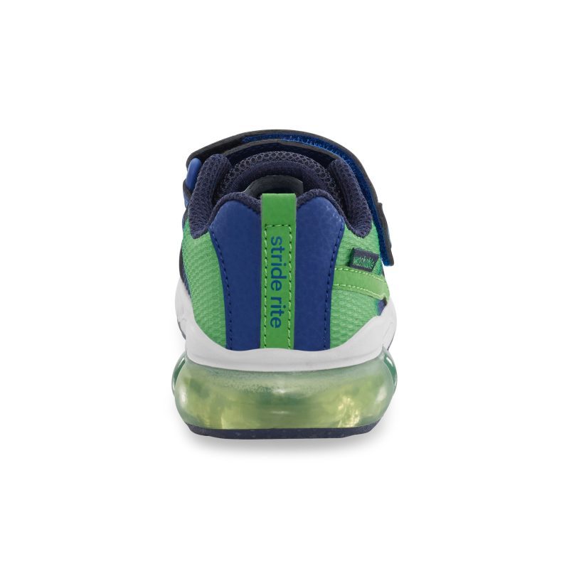 made2play lightup surge bounce sneaker littlekid navy green 3