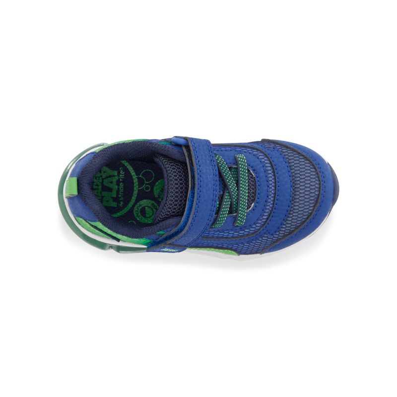 made2play lightup surge bounce sneaker littlekid navy green 6