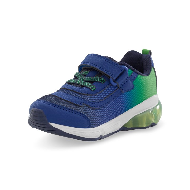 made2play lightup surge bounce sneaker littlekid navy green 7