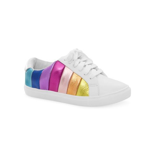 mini lane stripe sneaker bigkid white 2