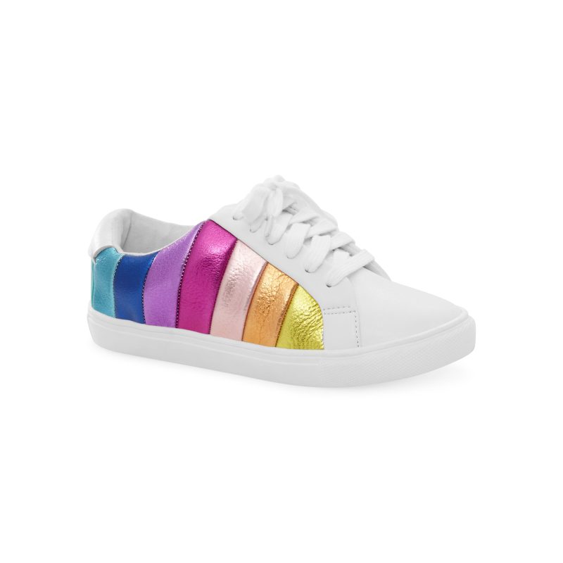 mini lane stripe sneaker bigkid white 2