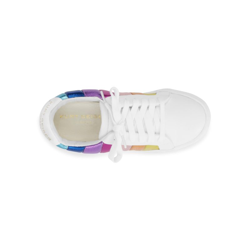 mini lane stripe sneaker bigkid white 5