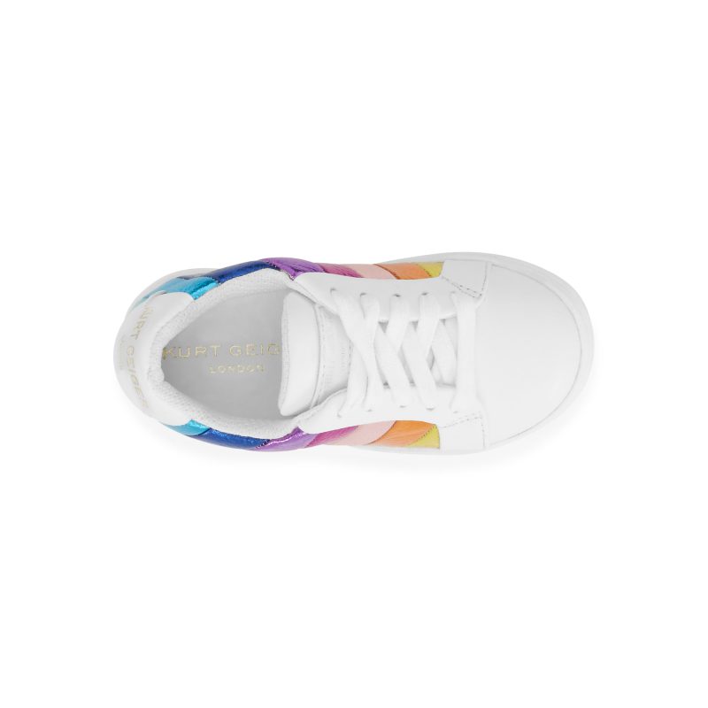 mini lane stripe sneaker littlekid white 5