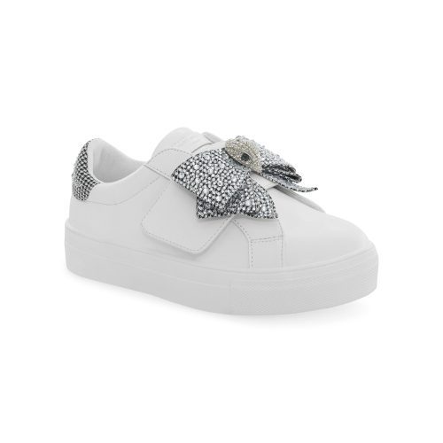 mini laney bow sneaker bigkid white 2