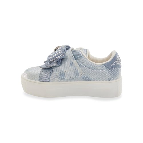 mini laney bow sneaker littlekid denim denim 7