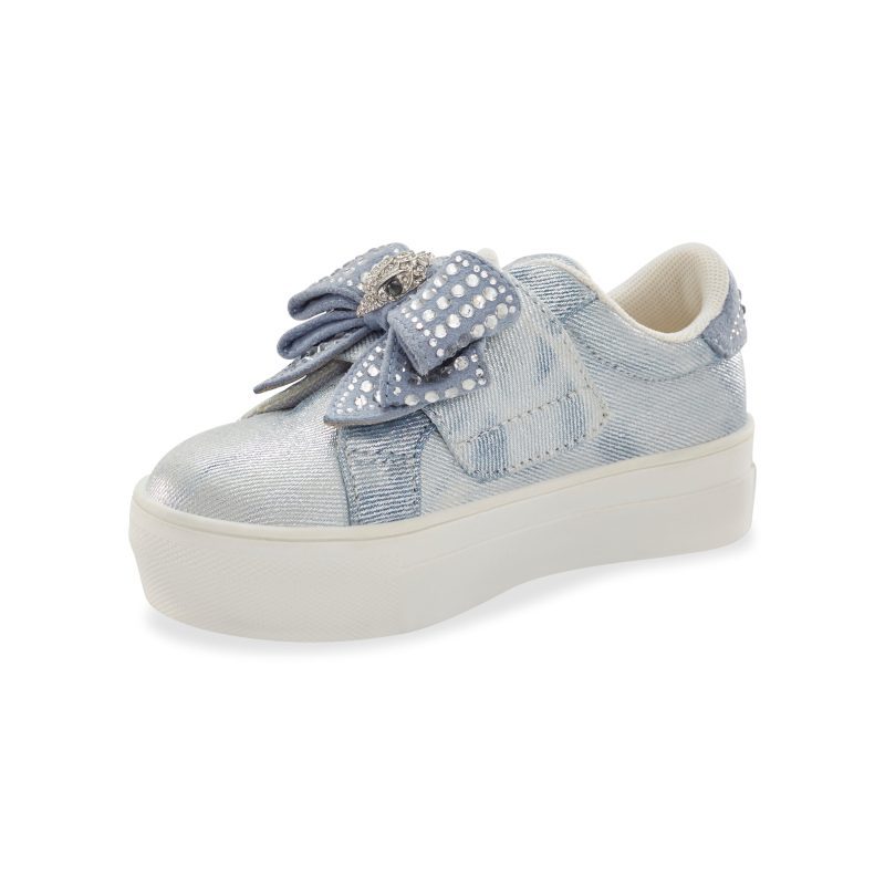 mini laney bow sneaker littlekid denim denim 8