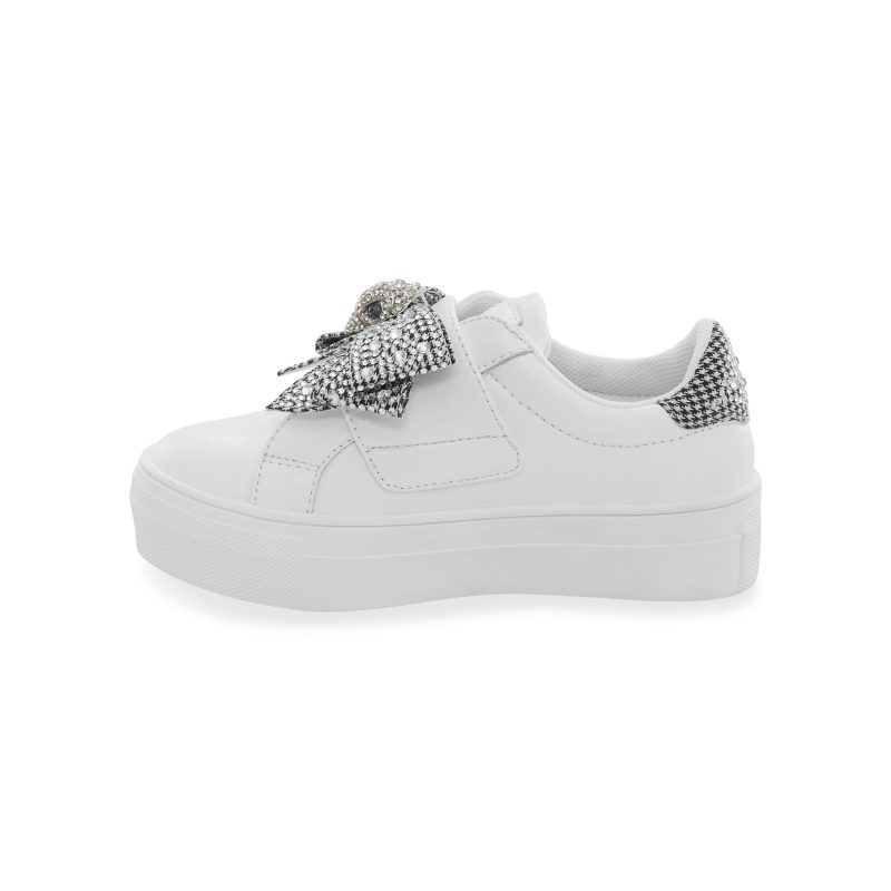 mini laney bow sneaker littlekid white 8