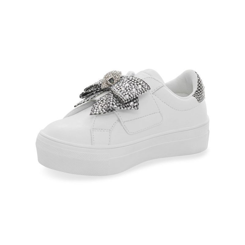 mini laney bow sneaker littlekid white 9