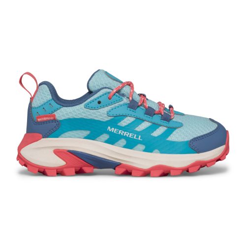 moab speed 2 low waterproof sneaker bigkid turq coral 1