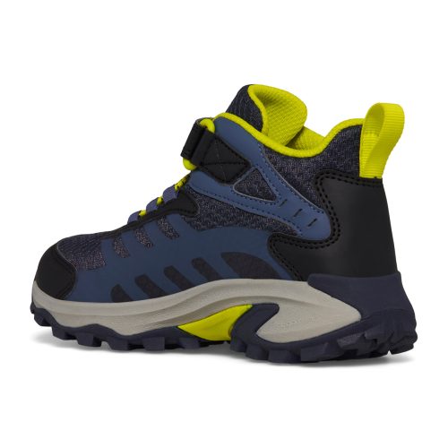 moab speed 2 mid ac waterproof hiker bigkid navy hi viz navy hi viz 3