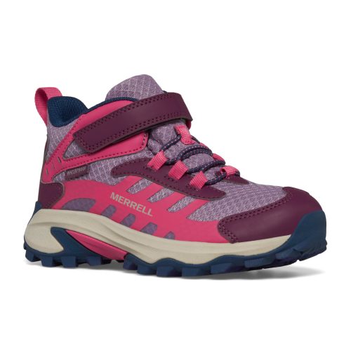 moab speed 2 mid ac waterproof hiker bigkid berry navy 2