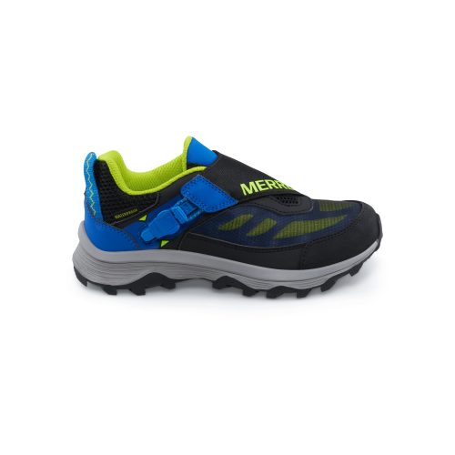 moab speed low ziptrek waterproof sneaker bigkid black blue lime black blue lime 1