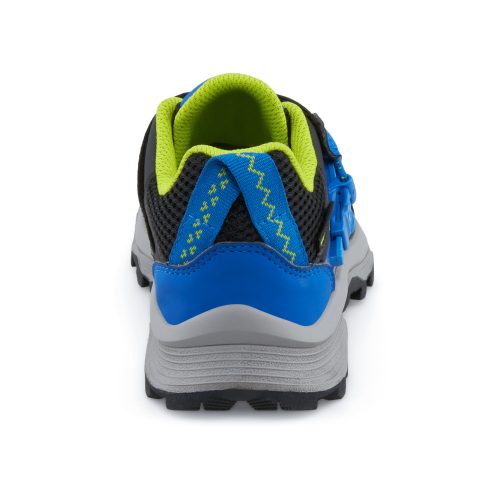 moab speed low ziptrek waterproof sneaker bigkid black blue lime black blue lime 3