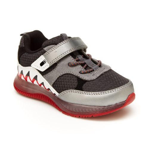 pierce sneaker littlekid grey red 2