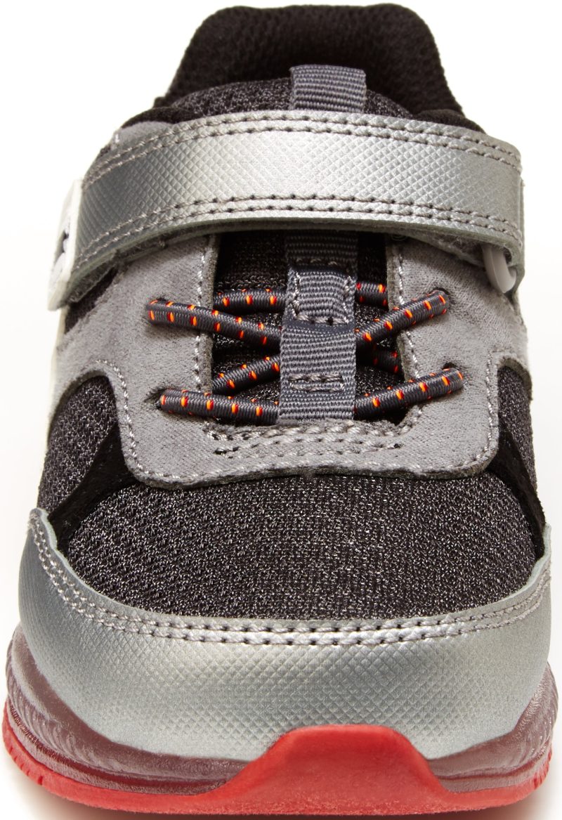 pierce sneaker littlekid grey red 7