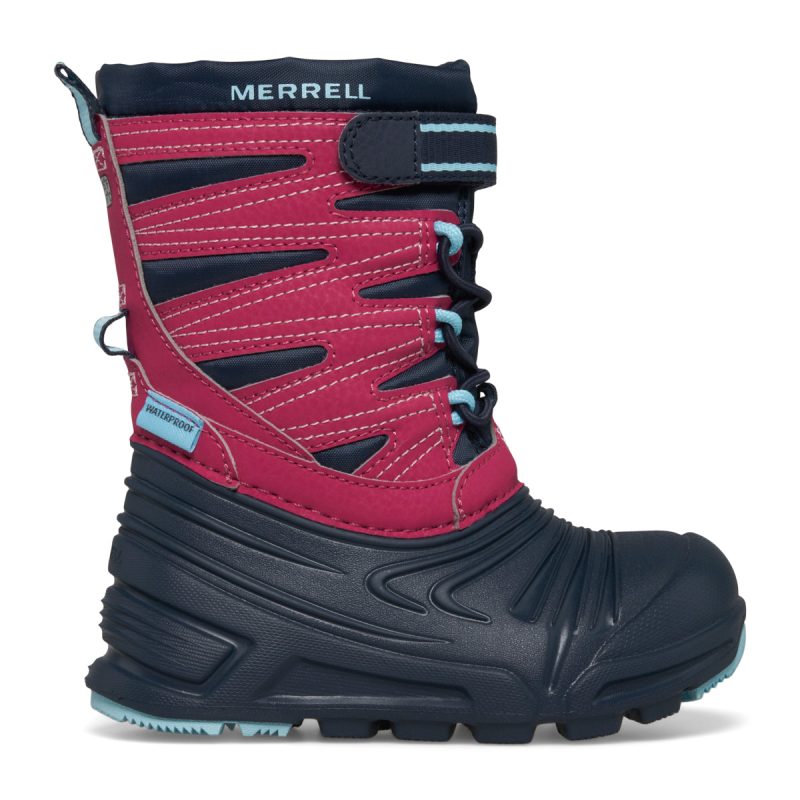 snow quest lite 30 jr waterproof boot littlekid navy fuchsia turq 1