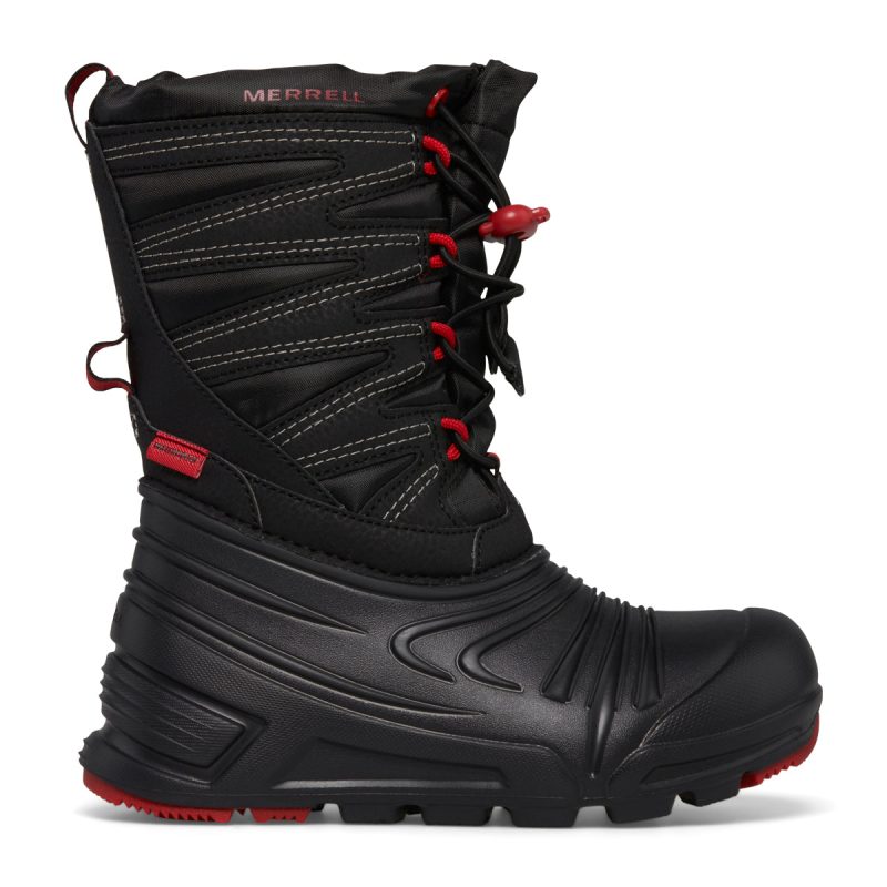 snow quest lite 30 waterproof boot bigkid black grey red black grey red 1