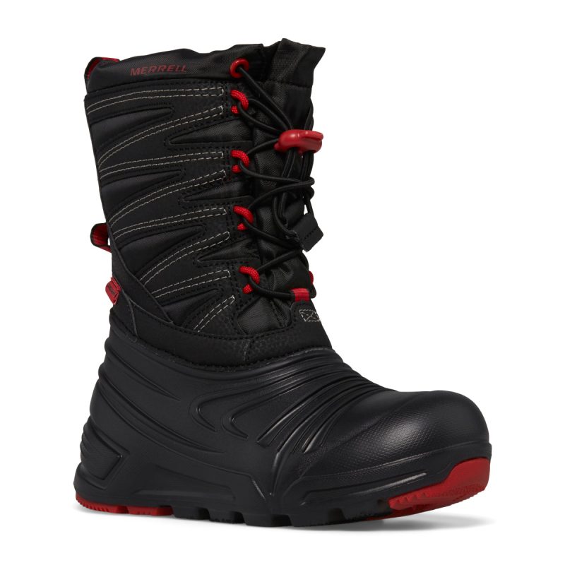 snow quest lite 30 waterproof boot bigkid black grey red black grey red 2