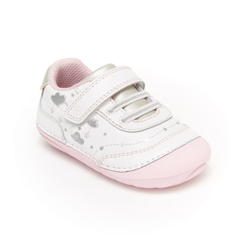 soft motion adalyn sneaker littlekid white silver 2