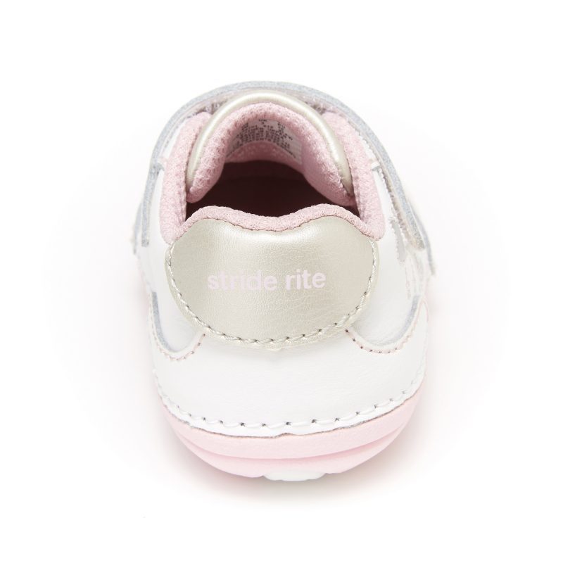 soft motion adalyn sneaker littlekid white silver 3