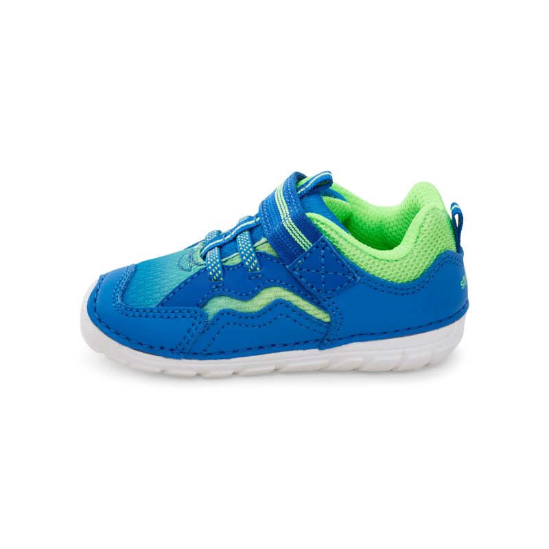 soft motion kylo sneaker littlekid blue lime blue lime 4