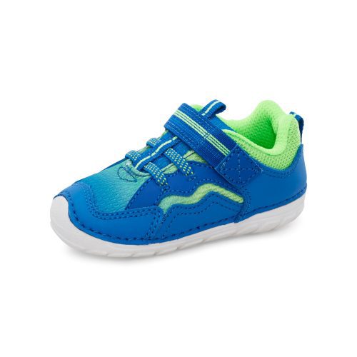 soft motion kylo sneaker littlekid blue lime blue lime 8