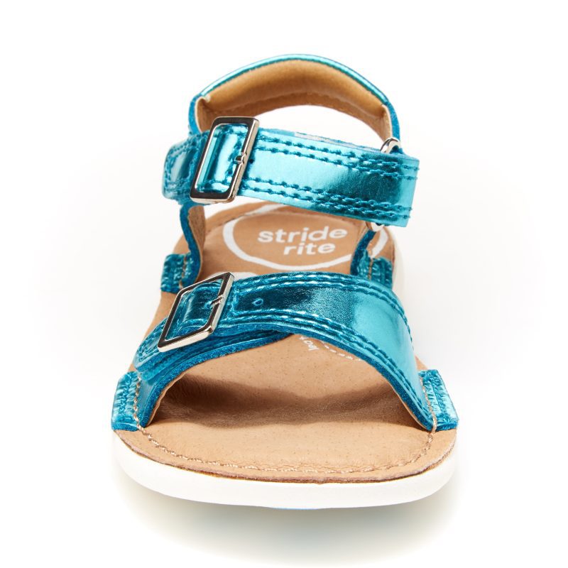 srtech kingsley sandal littlekid aqua 4