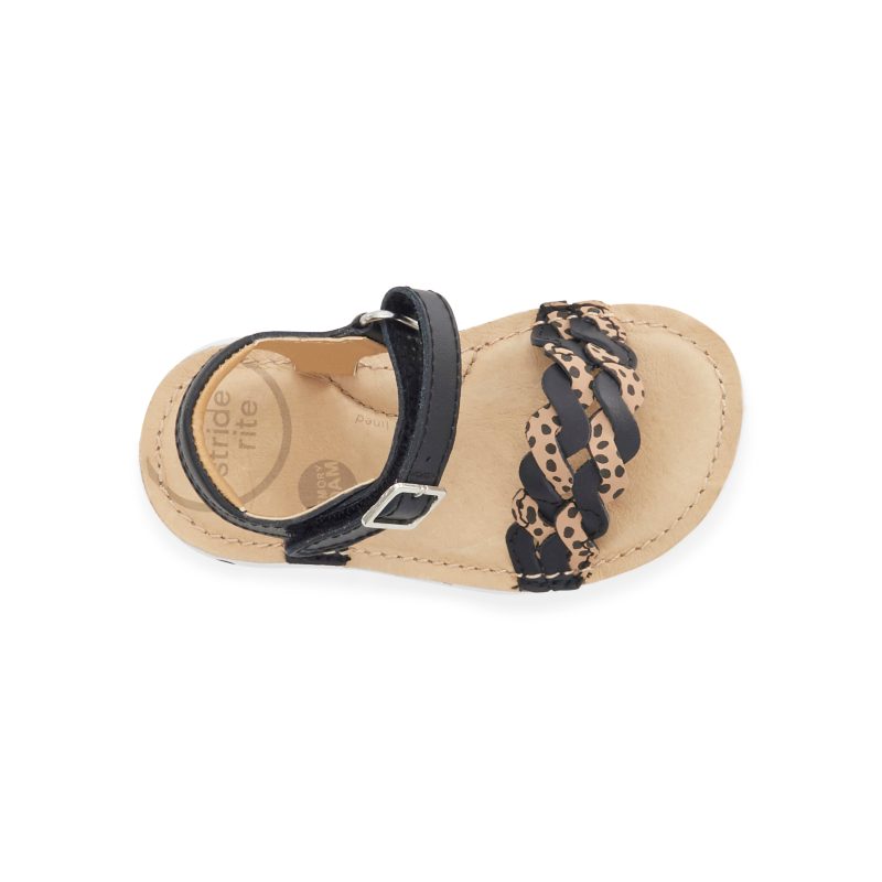 srtech monique sandal littlekid black 6