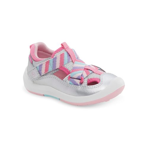 srtech surf sneaker sandal littlekid silver rainbow 2