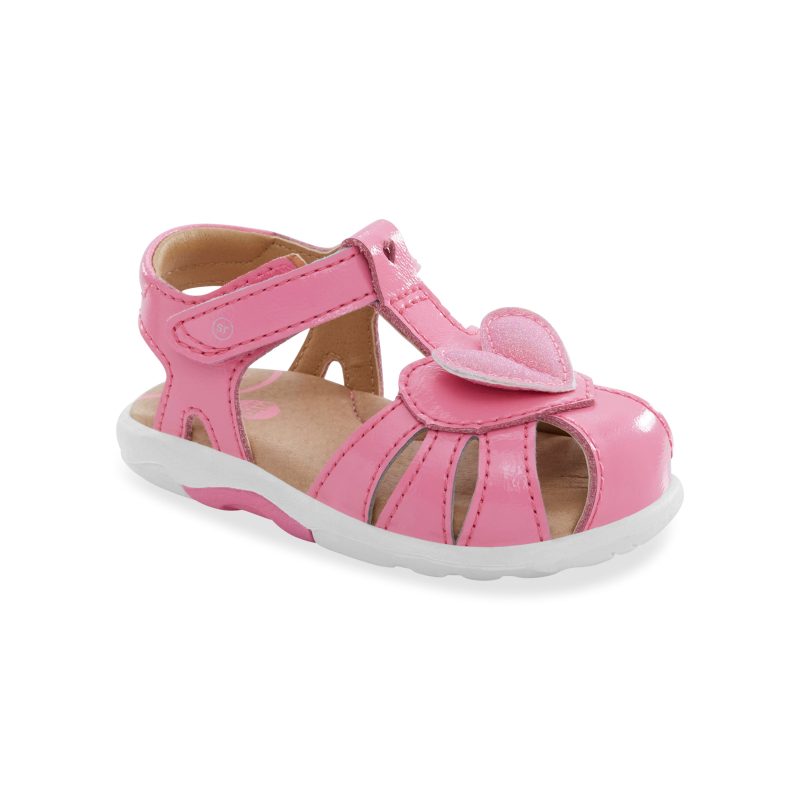 srtech zinnia sandal littlekid bright pink 2