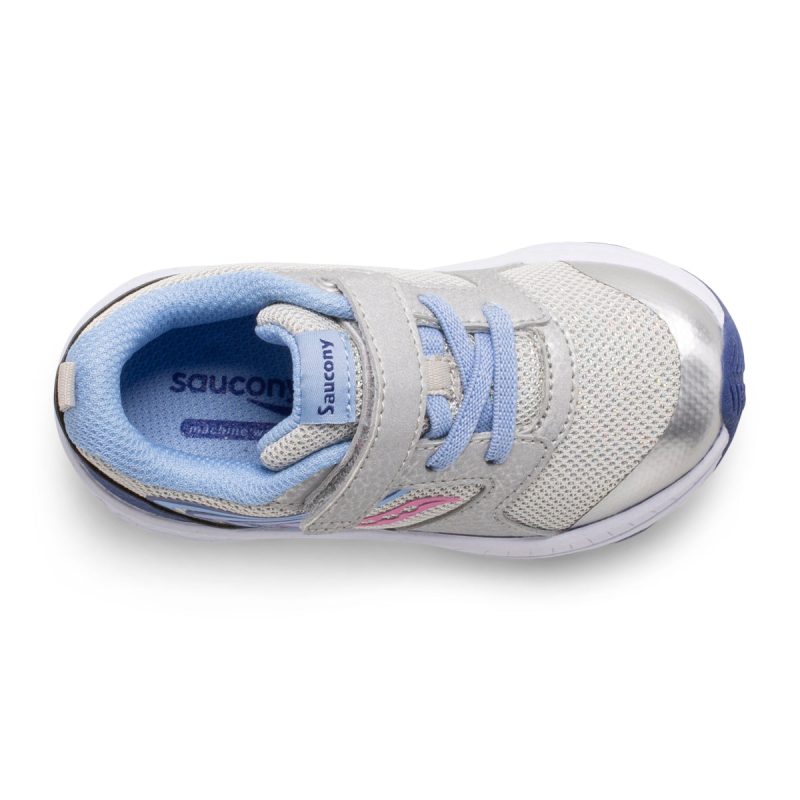 wind fst jr sneaker littlekid silver blue pink 5