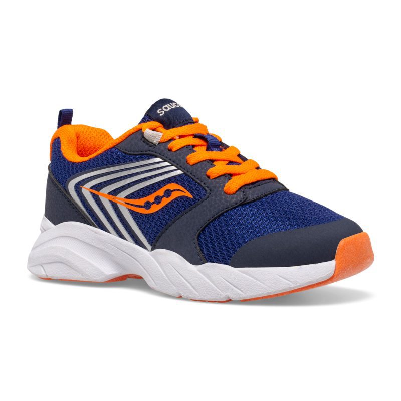 wind fst ltt sneaker bigkid navy orange navy orange 2