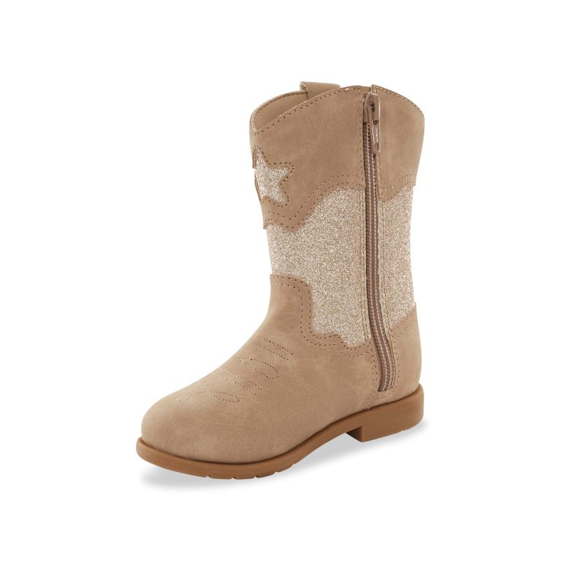 wynona western boot bigkid taupe taupe 10