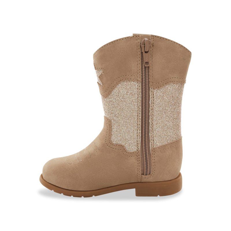 wynona western boot bigkid taupe taupe 9