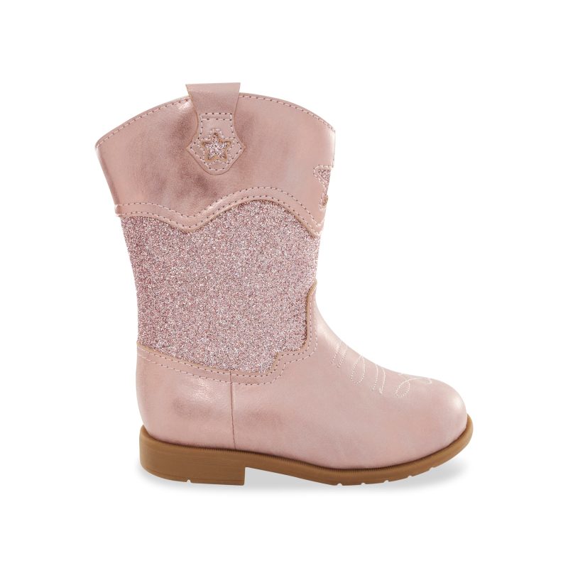 wynona western boot bigkid blush 1