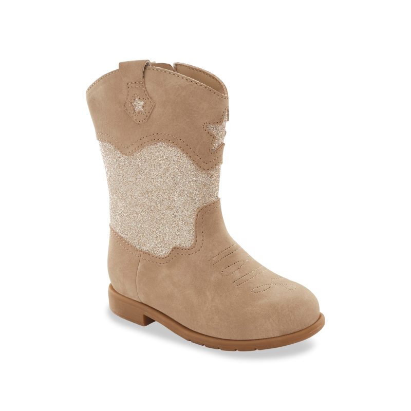 wynona western boot littlekid taupe taupe 4