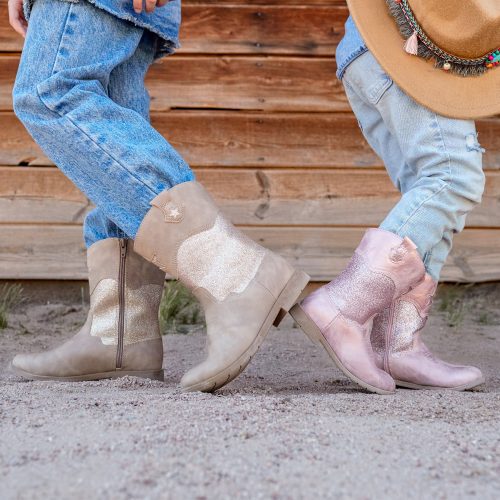 wynona western boot littlekid blush 5